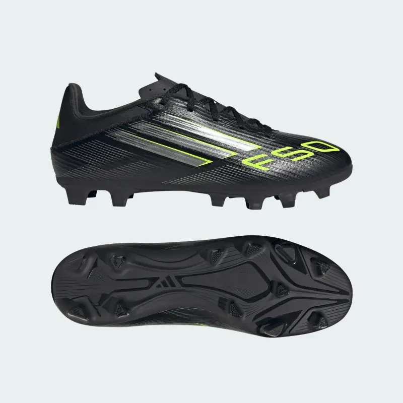 Adidas F50 Club FG/MG Core Black Iron Metallic Lucid Lemon featured item view