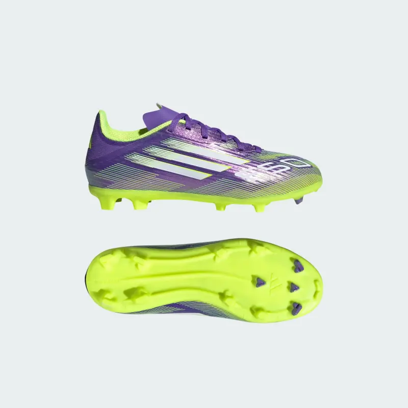 Adidas F50 League FG/MG Purple Rush Cloud White Lucid Lemon (GS) featured item view