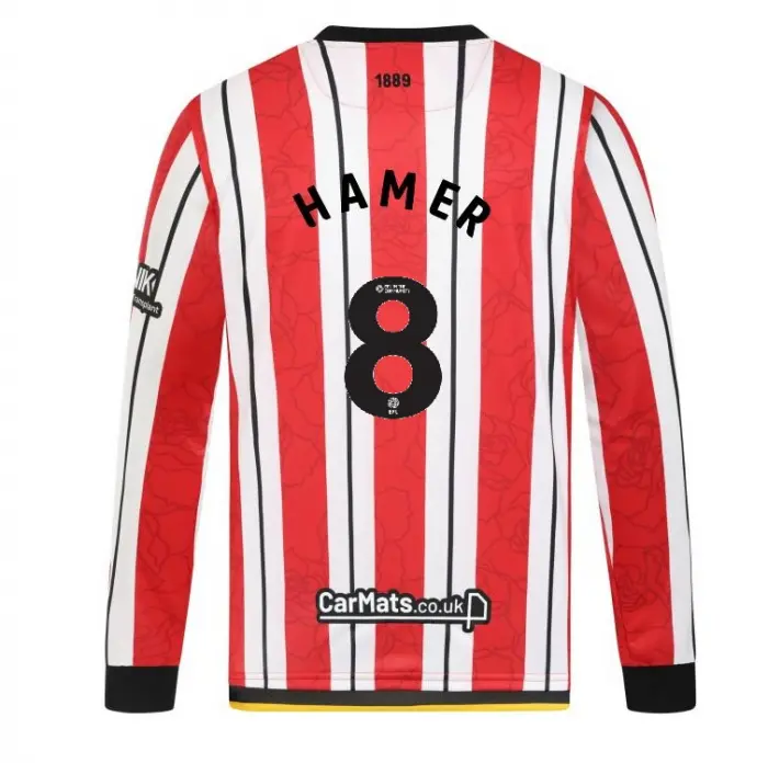 Adult Home Shirt L/S 24/25 - 8 HAMER Product Photo