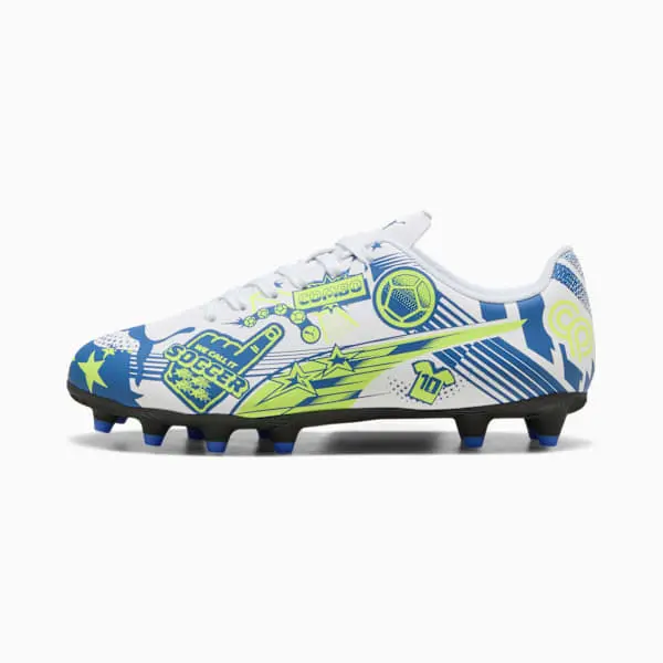 Puma Christian Pulisic x Ultra Legacy FG/AG Big Kid 'Allover Print - Lake Blue Yellow Alert' merchandise detail