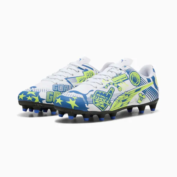 Puma Christian Pulisic x Ultra Legacy FG/AG Big Kid 'Allover Print - Lake Blue Yellow Alert' product view