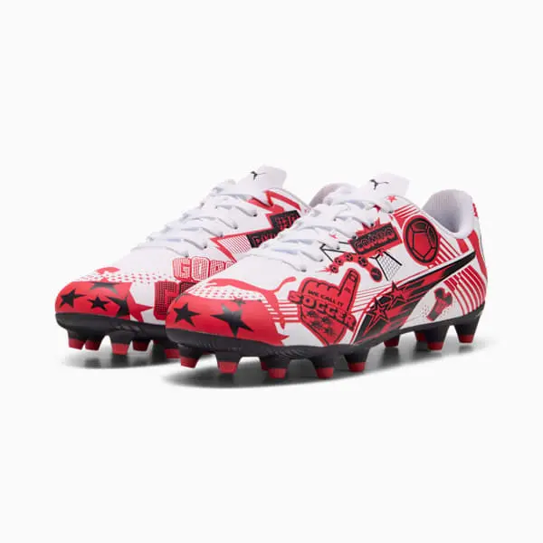 Puma Christian Pulisic x Ultra Legacy FG/AG Big Kid 'Allover Print - White Red Black' product photo