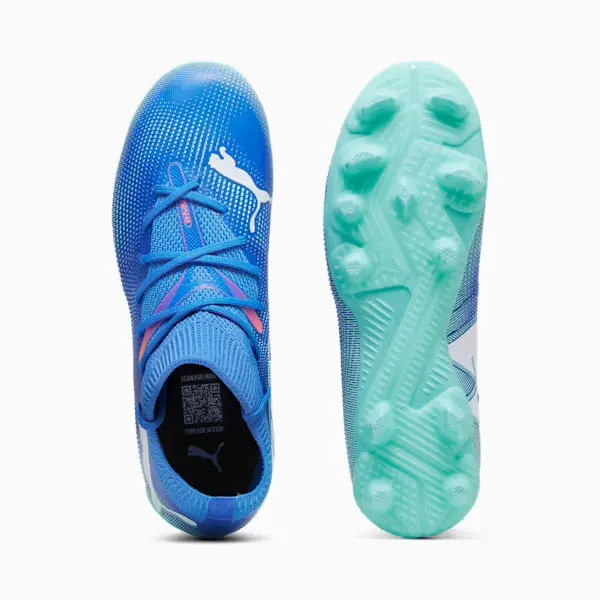 PUMA Future 7 Match FG/AG Jr (Blue/Mint) apparel and merchandise image