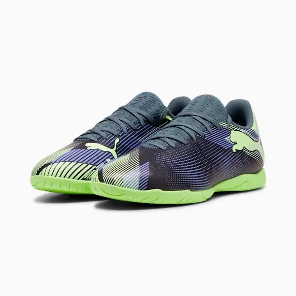 PUMA Future 7 Play Indoor (Gray/Purple/Green) product photo