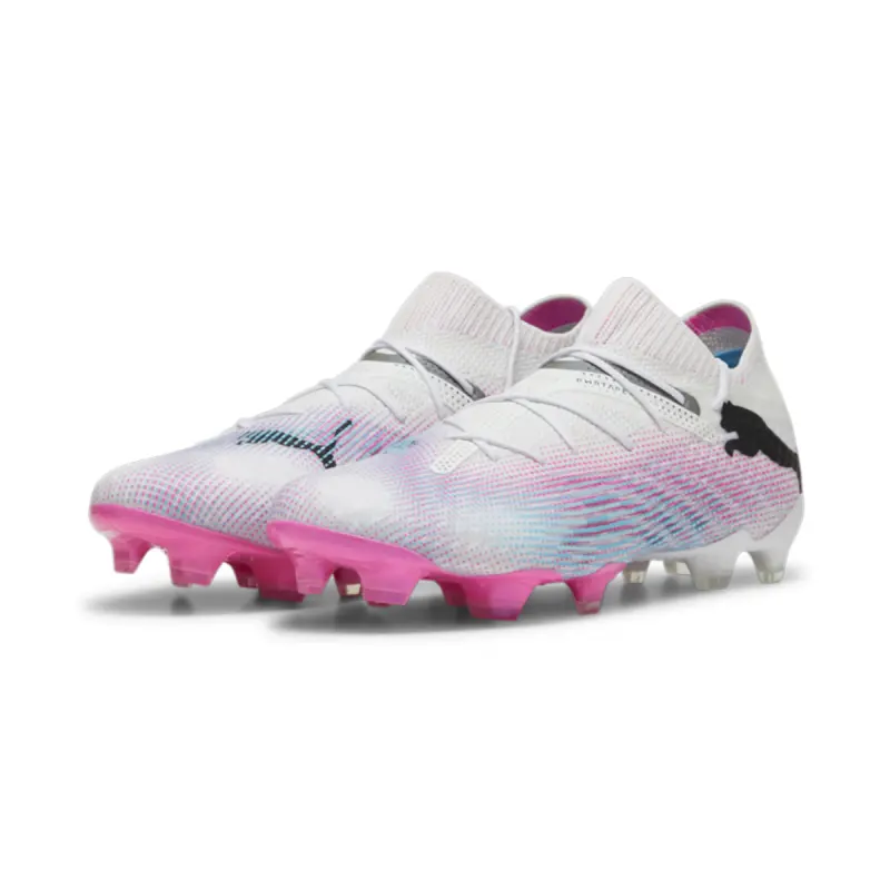 PUMA Future 7 Ultimate FG/AG (White/Pink/Blue) merchandise detail