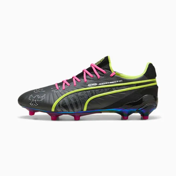 Puma King Ultimate FG/AG KidSuper Black Electric Lime shopping image