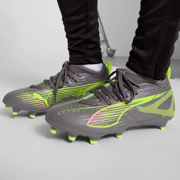 Puma Ultra 5 Match Matte Aged Silver / Yellow Alert (GS) alternate view