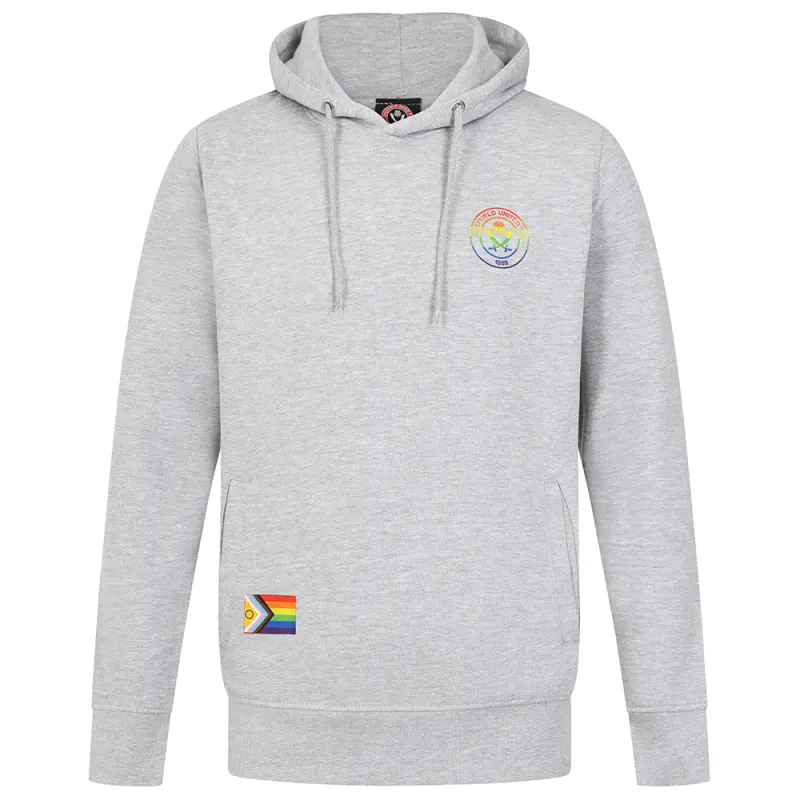 Rainbow Print Hoody Grey shopping image