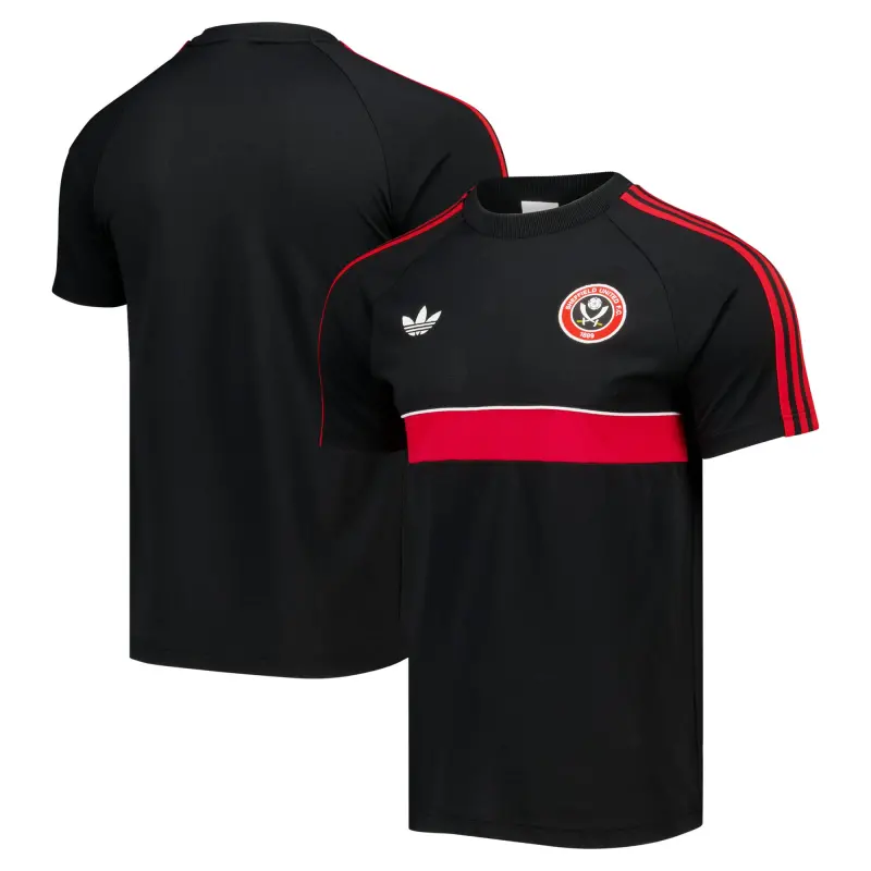 Sheffield United Adidas Originals T-Shirt - Black Main Product View