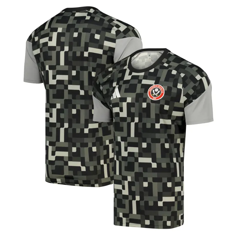 Sheffield United Adidas Pre Match Jersey - Black Featured Product Image