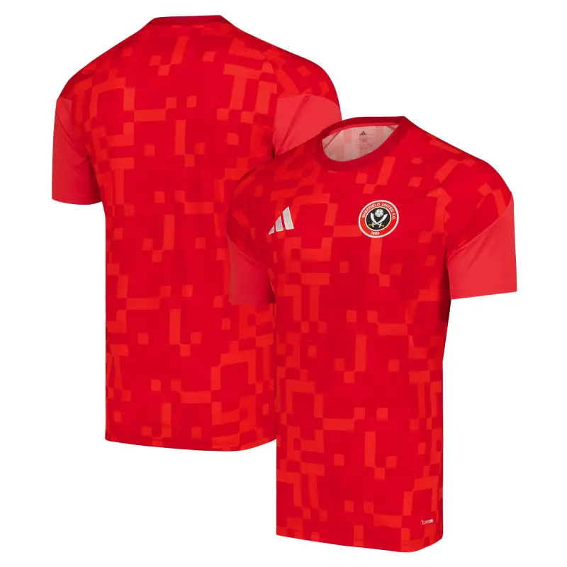 Sheffield United Adidas Pre Match Jersey - Red Product Photo
