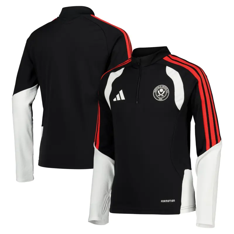 Sheffield United Adidas Training Top - Black - Kids Merchandise Photo