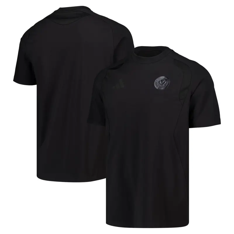 Sheffield United Adidas Travel T-Shirt - Black Main Product View