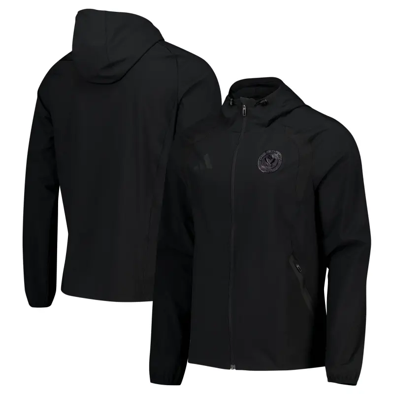Sheffield United Adidas Travel Windbreaker Jacket - Black Featured Product Image