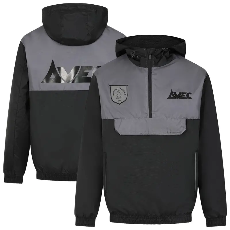 Sheffield United Avec Retro Blackout Cagoule - Black - Mens Product Image