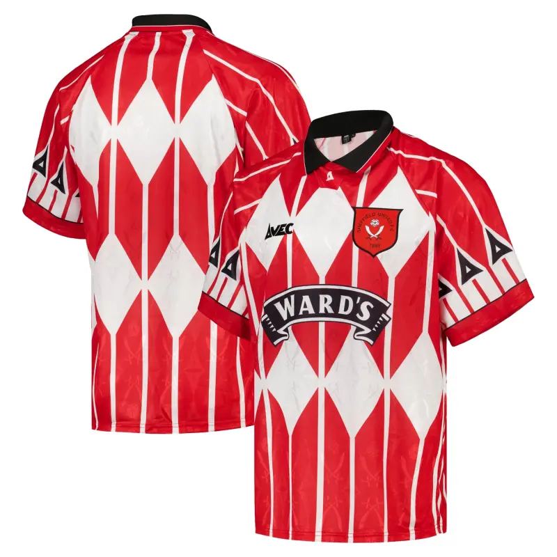 Sheffield United Home 1995/96 Retro Avec Shirt - Red - Mens Product Image