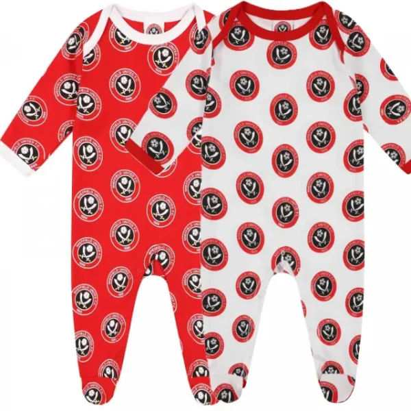Twin Pack Crest Sleepsuit R/W apparel and merchandise image