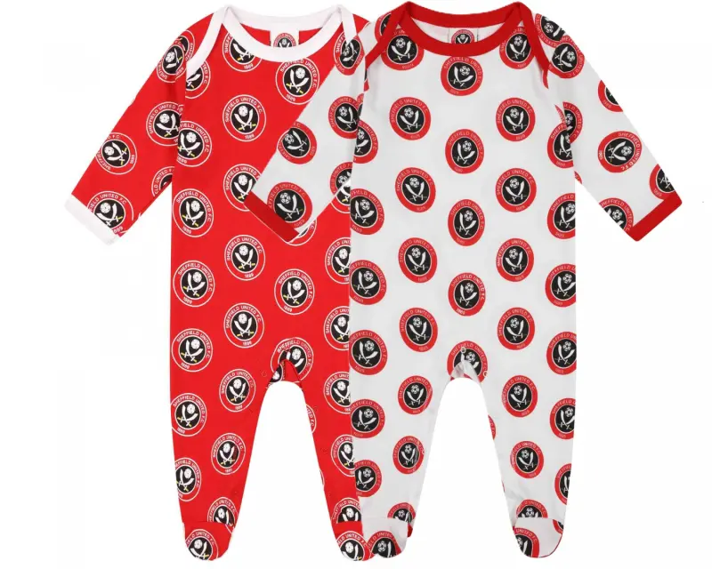 Twin Pack Crest Sleepsuit R/W apparel and merchandise image