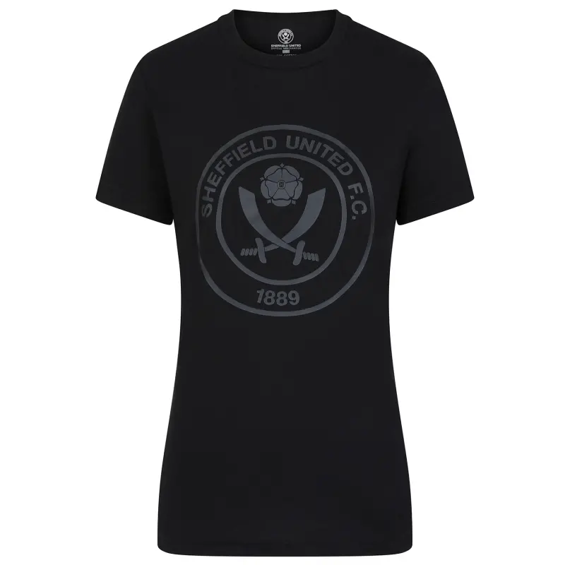 Women Sheffield United Crest Tee Black main product image